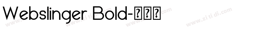 Webslinger Bold字体转换